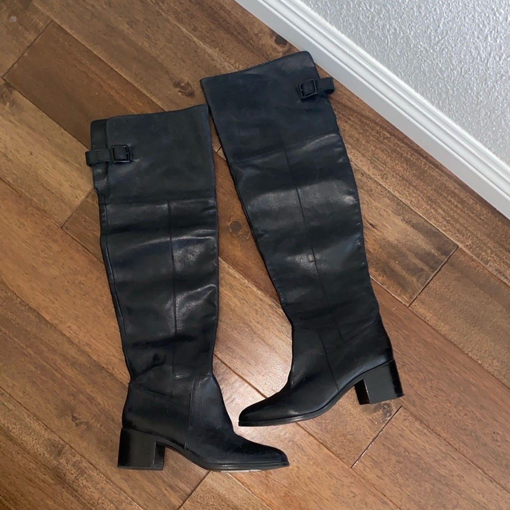 ALDO Black Over the Knee Tall Riding Boots